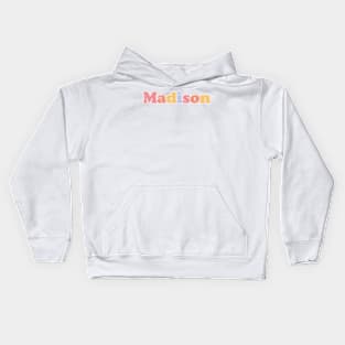 Madison Pastel Letters Kids Hoodie